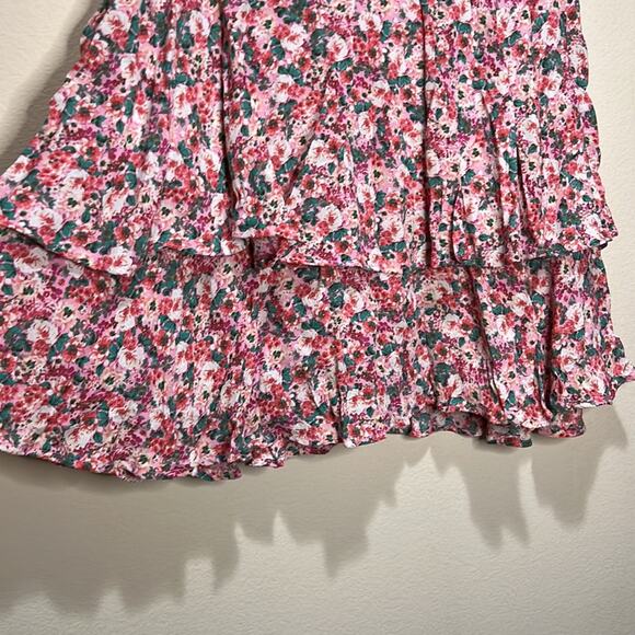 Zara Ruffled Multi-Color Floral Skort Size S - Picture 3 of 8